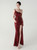 In Stock:Ship in 48 Hours Best Burgundy Sequins One Shoulder Split Party Dress