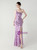 In Stock:Ship in 48 Hours Purple Sequins One Shoulder Split Party Dress