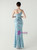  In Stock:Ship in 48 Hours Sky Blue Sequins One Shoulder Split Party Dress