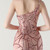  In Stock:Ship in 48 Hours Pink Sequins One Shoulder Split Party Dress
