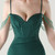 In Stock:Ship in 48 Hours Sexy Green Mermaid Beading Split Party Dress