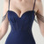 In Stock:Ship in 48 Hours Navy Blue Mermaid Beading Split Party Dress