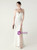 In Stock:Ship in 48 Hours Fashion White Mermaid Beading Split Party Dress