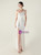 In Stock:Ship in 48 Hours Casual White One Shoulder Sequins Split Party Dress