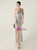 In Stock:Ship in 48 Hours Silver One Shoulder Sequins Split Party Dress