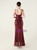 In Stock:Ship in 48 Hours New Burgundy Sequins V-neck Beading Party Dress