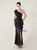 In Stock:Ship in 48 Hours Sexy Black Sequins One Shoulder Beading Party Dress
