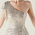 In Stock:Ship in 48 Hours Causal Silver Sequins One Shoulder Beading Party Dress
