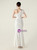 In Stock:Ship in 48 Hours Elegant White Sequins One Shoulder Beading Party Dress
