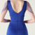 In Stock:Ship in 48 Hours Royal Blue Mermaid V-neck Beading Party Dress
