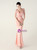 In Stock:Ship in 48 Hours Pink Mermaid V-neck Beading Party Dress