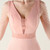 In Stock:Ship in 48 Hours Pink Mermaid V-neck Beading Party Dress