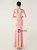 In Stock:Ship in 48 Hours Pink V-neck Beading Split Party Dress