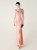 In Stock:Ship in 48 Hours Pink V-neck Beading Split Party Dress