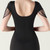 In Stock:Ship in 48 Hours Black V-neck Beading Split Party Dress