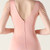 In Stock:Ship in 48 Hours Pink V-neck Split Beading Party Dress