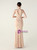 In Stock:Ship in 48 Hours Apricot V-neck Split Beading Party Dress