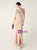 In Stock:Ship in 48 Hours Apricot V-neck Split Beading Party Dress