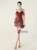 In Stock:Ship in 48 Hours Modern Burgundy Sequins Beading Party Dress