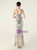 In Stock:Ship in 48 Hours Silver Sequins Feather Beading Party Dress