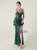 In Stock:Ship in 48 Hours New Green Sequins Straps Feather Party Dress