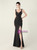 In Stock:Ship in 48 Hours Black V-neck Pleats Split Party Dress