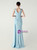 In Stock:Ship in 48 Hours Sky Blue V-neck Appliques Party Dress