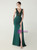 In Stock:Ship in 48 Hours Green V-neck Appliques Party Dress