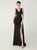 In Stock:Ship in 48 Hours Black V-neck Appliques Party Dress