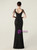 In Stock:Ship in 48 Hours Black Straps Beading Split Party Dress