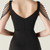 In Stock:Ship in 48 Hours Black Straps Beading Split Party Dress