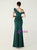 In Stock:Ship in 48 Hours Cheap Green One Shoulder Split Beading Party Dress
