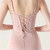In Stock:Ship in 48 Hours Pink Straps Sequins Appliques Party Dress
