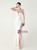 In Stock:Ship in 48 Hours White Straps Sequins Appliques Party Dress