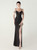 In Stock:Ship in 48 Hours Black Straps Beading Party Dress