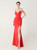 In Stock:Ship in 48 Hours Red Straps Beading Party Dress