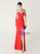 In Stock:Ship in 48 Hours Red Straps Beading Party Dress