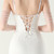 In Stock:Ship in 48 Hours White Straps Beading Party Dress