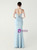 In Stock:Ship in 48 Hours Blue Straps Beading Party Dress