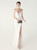 In Stock:Ship in 48 Hours White Mermaid Straps Appliques Party Dress