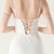 In Stock:Ship in 48 Hours White Mermaid Straps Appliques Party Dress
