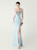 In Stock:Ship in 48 Hours Light Blue Mermaid Straps Appliques Party Dress