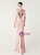 In Stock:Ship in 48 Hours Pink Mermaid Straps Appliques Party Dress