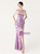 In Stock:Ship in 48 Hours Fashion Purple One Shoulder Sequins Feather Party Dress