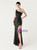 In Stock:Ship in 48 Hours Modern Black One Shoulder Sequins Feather Party Dress