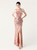 In Stock:Ship in 48 Hours Hot Sale Pink One Shoulder Sequins Feather Party Dress