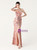 In Stock:Ship in 48 Hours Hot Sale Pink One Shoulder Sequins Feather Party Dress
