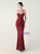 In Stock:Ship in 48 Hours Modern Burgundy Sequins Straps Party Dress