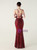 In Stock:Ship in 48 Hours Modern Burgundy Sequins Straps Party Dress