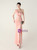 In Stock:Ship in 48 Hours Simple Pink One Shoulder Beading Party Dress